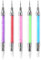 iCovalescent 5 Stück Silikonpinsel, Dotting Tools, Doppel Köpfe Maniküre Werkzeug, Silikon Modellierpinsel Set für DIY Nail Art Design