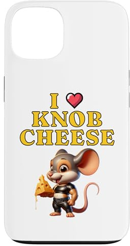 Funny Rude - I Love Knob Cheese for Stag Do Hen Party Mouse Case for iPhone 13