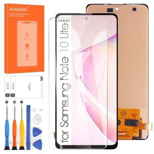 Écran LCD pour Samsung Galaxy Note 10 Lite N770 LCD Affichage Numériseur Écran Tactile Verre Assemblée Réparation Kit