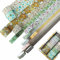 JRSHIRLEYLTD Set di 12 rotoli di nastro adesivo decorativo Washi nastro floreale washi nastro di carta con diversi motivi per fai da te, scrapbooking, regalo, imballaggio, decorazione, foto