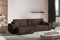 Kaiser Möbel - Ecksofa mit Schlaffunktion - Big Sofa - 274 x 142 cm - Cord Stoff, L Form, XXL, mit Bettkasten - Große Liegefläche 230 x 140 cm - Eckcouch, Wohnlandschaft - Best XL Links, Braun