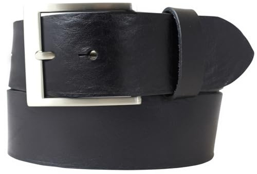 BELTINGER Jeansgürtel aus Vollrindleder 4,5 cm | Leder-Gürtel für Herren 45mm | Breiter Herren-Gürtel aus echtem Leder