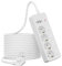 Multiprise 4 Prises avec 2 USB A et 2 USB C, multiprise avec Interrupteur Individuel, pour la Cuisine, la Maison et Le Bureau, Blanc
