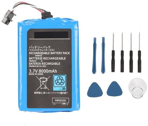 8000mAh Replacement Battery for Gamepad, High Capacity Rechargeable Battery Pack, Compatible with WUP - 010 WUP - 012 Gamepads, Includes Installation Tools for Easy Setup