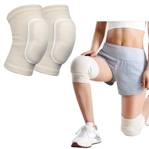 THXFUNAREA 1 Paio Ginocchiere Danza in Spugna – Protezione Morbida per Ginocchia, Ginocchiera Sport Traspirante per Allenamento e Yoga