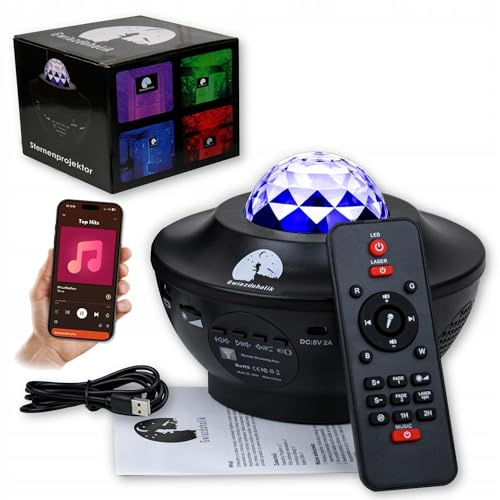 Sternenhimmel Projektor HD 360° – Galaxy Projektor mit 21 RGB Szenen, 532nm Laser, Bluetooth 5.2 Lautsprecher, Timer & Fernbedienung, LED Nachtlicht für Kinder & Erwachsene, Schlafzimmer Deko Geschenk