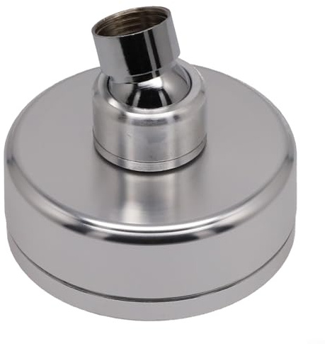 Silberner runder Duschkopf, 80 mm, Hochdruck-Wassersparung, Regenbrause mit Massagelöchern für kraftvollen, weichen Durchfluss, Badezimmer-Upgrade