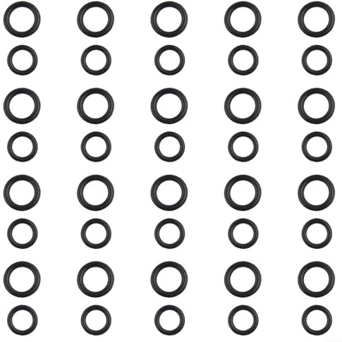 40-Piece Replacement O-for Ring Set for Pressure Washers: 20 x 1/4-Inch M22 + 20 x 3/8-Inch O-Rings, Rubber Sealing Rings for High-Pressure Washer