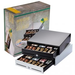 Metapace K-2 Miniatur-Kassenlade, 330x330x89mm, Weiss, Baby Frontöffnung Kass...