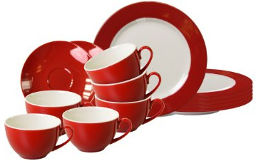 Flirt by Ritzenhoff & Breker Doppio Rot Kaffeeservice 18tlg.