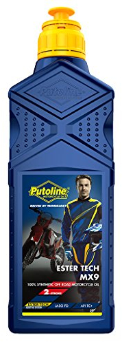 Putoline 2-Stroke Oil 1 Litre Ester Tech MX9 Off-Road Fully Synthetic Engine Oil