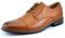 DREAM PAIRS Zapatos de Cordones Zapatillas de Vestir Oxfords Clásico Formales Derby para Hombre MARRÓN Prince-6 Talla 41.5EU/8.5US