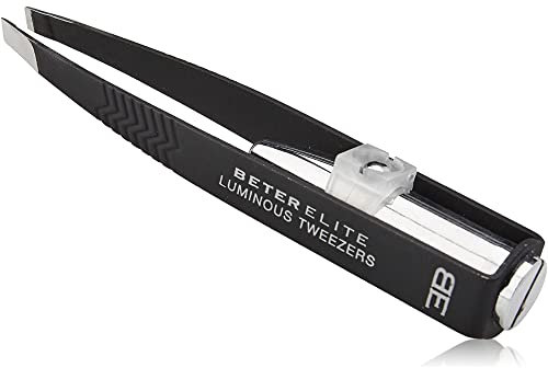 Elite pinza depilar oblicua con luz.