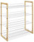 Whitmor Schrankregal mit 4 Ebenen, aus Naturholz und Chrom Schrank Regale, Verchromte Draht, Metall, 29.54 x 63.5 x 69.85 cm, 29.54 x 63.50 x 69.85 cm