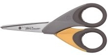 Acme United Europe E-30550 00 Schere Titanium UltraSmooth gerade, 13 cm/5 Zoll, gelb/grau