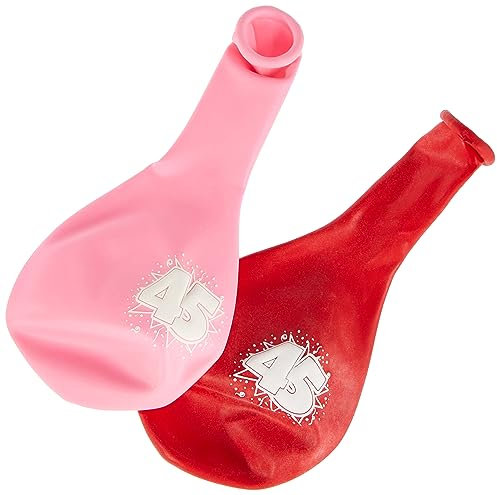 Folat 08224 - Zahlenballons/Ballon mit Zahl 45-12 / 30 cm - 8 STK.