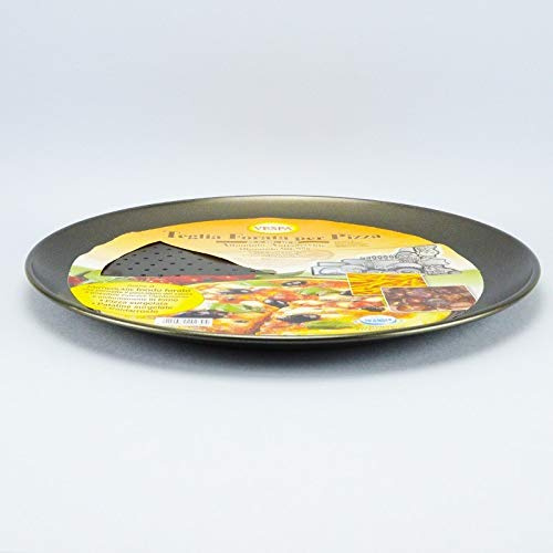 Ve VSP097 Teglia Forata Pizza, Argento