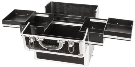 Parisax Make-up-Koffer, Trolley, Schwarz