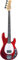 EKO GUITARS - MM-300 Chrome Red, Basso Elettrico 4 Corde, Serie Tribute Starter, Corpo in Pioppo, Manico in Acero con Finitura Gloss, Tastiera 21 Tasti in Resina Eko WPC, Colore Chrome Red