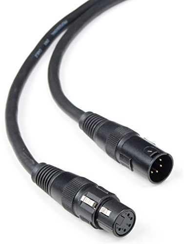 LightmaXX Professionelles DMX Kabel, 30m, 5-pol XLR, 110 Ohm, Hochwertiges Audio Kabel, XLR male, XLR female Stecker, Ideal für Bühnen und Studioanwendungen