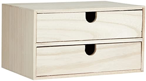 Artemio 14002157 - Mueble con cajones (Madera, 24 x 16 x 13,3 cm), Color Beige