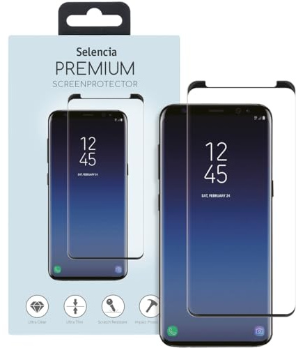 SELENCIA Premium Displayschutz Gehärtetes Glas - Geeignet für Samsung Galaxy S9