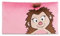 Nici 44072 Kissen Igel Mädchen Hedda rechteckig 43X25cm, Pink, 1 Stück (1er Pack)