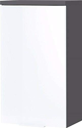 Germania Hängeschrank 2750-569 GW-Pescara in Graphit/Weiß, mit Glasfronten, 39 x 69 x 27 cm (B/H/T)