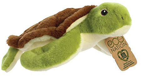 Aurora World Aurora, 35018, Eco Nation, Schildkröte, 25cm, Plüschtier Mehrfarbig