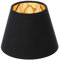 SOLUSTRE Stoff Lampenschirm Tischlampe Lampenschirm für E14 Glühbirne 15X9X12CM Schwarz Tuch Schutzhülle für Pendelleuchte Kronleuchter Schreibtischlampe Deckenleuchte schwarz