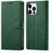 LOLFZ Wallet Case for iPhone 13 Pro, Premium Leather Case Card Holder Kickstand Magnetic Closure Flip Case Cover for iPhone 13 Pro 6.1 inch - Green