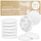 Set de protectores de puerta para pared blanco: 10x topes de puertas y ventanas adhesivos de 4 cm - topes de ventana - protector para picaporte LIVAIA