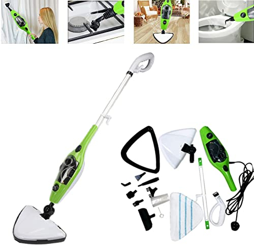 1500W Steam Mop,Multifunction Handheld and Upright Floor/Carpet Steam Cleaner Mop for Floors, Carpets, Windows, Upholstery, Kitchens & Bathrooms