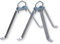 Erwin Weiß GmbH 2-teiliges Mauerhalter Set mit 24cm Wandabstand I Halterung für Rohre bis 60mm Durchmesser I Wandhalterung für Mast & Satellitenschüssel I Wandabstandshalter aus verzinktem Stahl