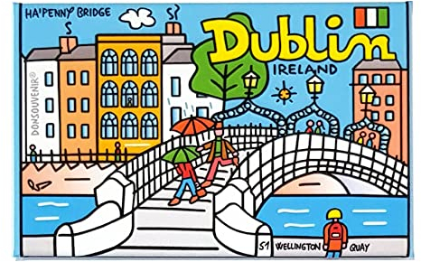 Dublin Magnet. Modell: HA'PENNY Bridge. Ireland Souvenir