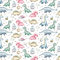 Dinosaurier Ei Baby Bunt 100x160cm 1 Meter 100% Baumwolle Baumwollstoff Kinder Meterware Handwerken Nähen Stoff