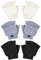 SATINIOR 3 Paar Winter Fingerlose Handschuhe für Kinder Warme Handschuhe mit Klappe Halbfinger Fäustlinge (Schwarz, Weiß, Grau)