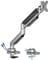 HATAIM Gas Spring Screen Mount, Fits Flat/Curved Screen 17” to 49”, Vesa Mount 75&100, 18kg Load Monitor Arm, 360° Adjustable Monitor Stand, 180° Stop Lock, Cable Management, USB Ports, Quick Install
