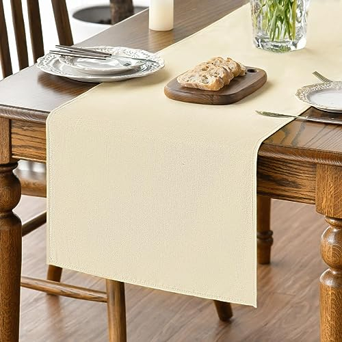 Artoid Mode Beige Herbst Tischläufer, Abwaschbar Küche Esstisch Tisch Dekoration Drinnen Urlaub Party Dekor 40x180 cm
