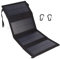 TOUISEDGI 20W USB Solar Panel Foldable Portable Polycrystalline Solar Cells Charger for Water Resistant Charger for Portable Generator,car Battery,Cellphone, Tablet,and More(Black)