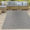 Teppich-Traum Outdoor Teppich Kunststoff Camping Balkon Garten Terrasse wetterfest wasserfest wendbar Karo-Muster schwarz-weiß 150 x 220 cm
