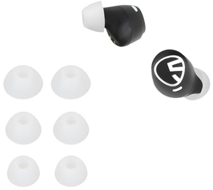 kwmobile 6X Polster kompatibel mit SoundPeats Free 2 Classic / T3 / T2 / H2 / H1 / MAC - 3 Größen - Silikon Ohrstöpsel In-Ear Kopfhörer