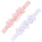 2 Pezzi Fascia Capelli Neonata,Fasce in Gros Grain per Bambine Floreale Copricapo Elastici Fascette Neonata Nastri Capelli per Neonati, Bambina fasce per capelli