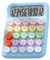 Calculadora, Calculadora Electrónica de Colores, a Prueba de Salpicaduras, Exquisita para la Oficina para el Aula (Cielo azul)
