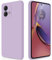 GiiYoon Case Compatible with Motorola Moto G84, Silky-Soft Touch Full-Body Protective Phone Silicone Case, Shockproof Cover with Microfiber Lining, Purple