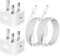 iPhone Charger, [Apple MFi Certified] 2Pack 20W USB C Fast Charger Adapter with 6FT USB C to Lightning Cable and USB C to C Cable for iPhone 15 14 13 12 11 Pro/Pro Max/Plus/XS/XR, iPad and More