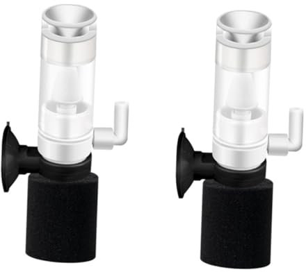 BESPORTBLE 2pcs Mini Fish Tank Filter Ultra-quiet Silent Aquarium Oxygen Pump for Shrimp and Fish Tanks Strong Filtration Lightweight Design Efficient Waste Collection