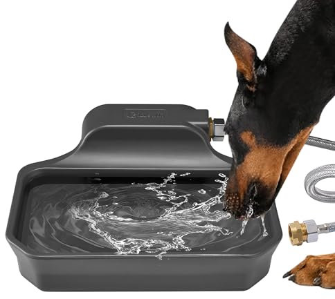 135OZ Automatic Dog Water Bowl Dispenser, Outdoor Pet Water Dispenser for Large Dogs