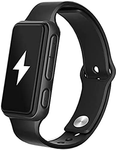 GuoHuiAMZ Smart Alarm Clock Wearable, Electric Shock Alarm, Black