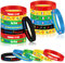 DPKOW 30 Jeux de 2024 France Bracelets en Silicone pour Accessoires Supporter Equipe de France, France Supporter Bracelets pour Cadeau Goodies Jeux 2024 France Souvenir